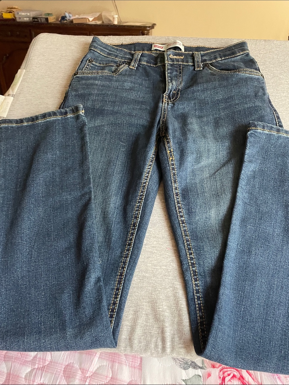 Levi's Kids Dark Blue Straight-Leg Jeans
